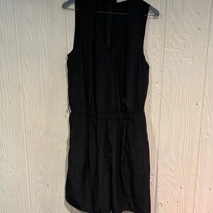 Halogen Black zipper back Romper size large New with Tags